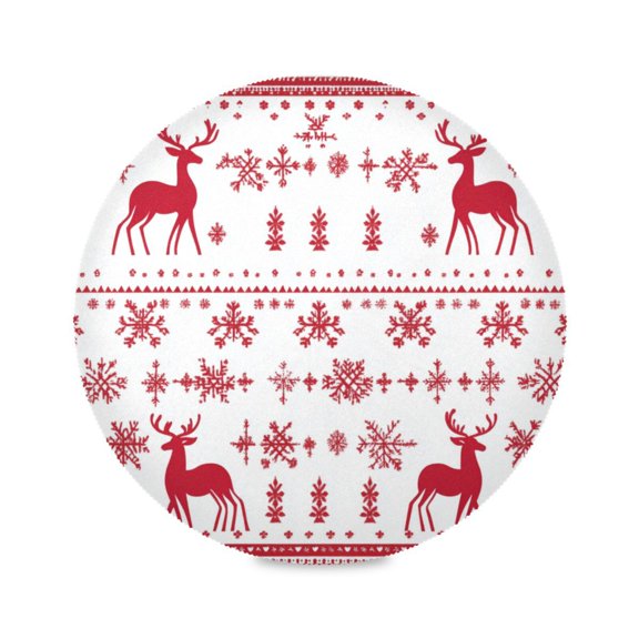 15.4inch Round Placemats, DIY Printing Design, Suitable for Kitchen, Table Party Decoration Pattern