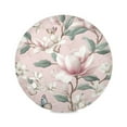 thumbnail image 1 of 15.4inch Round Placemats, DIY Printing Design, Suitable for Kitchen, Table Party Decoration Soft Pink Floral, 1 of 7
