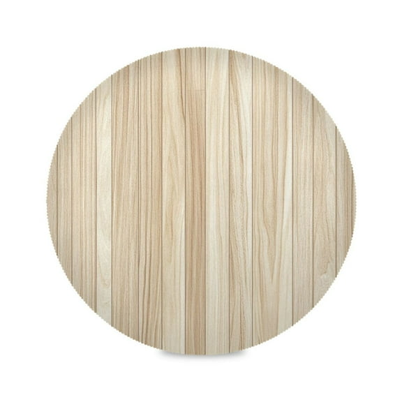15.4inch Round Placemats, DIY Printing Design, Suitable for Kitchen, Table Party Decoration Wood