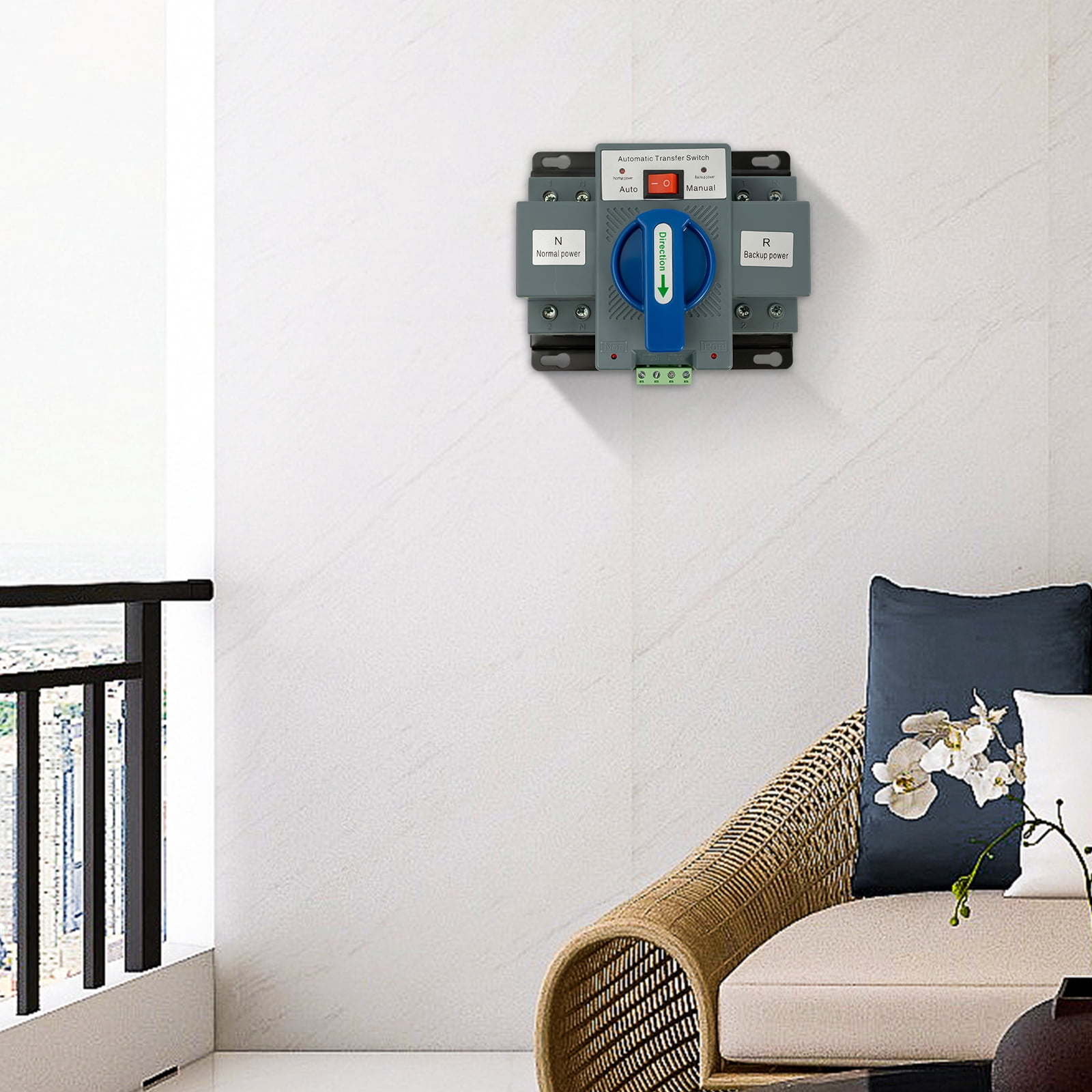 15.5*13.5*10cm Auto/Manual Dual Power Automatic Transfer Switch Mini Dual Power Automatic Transfer Switch