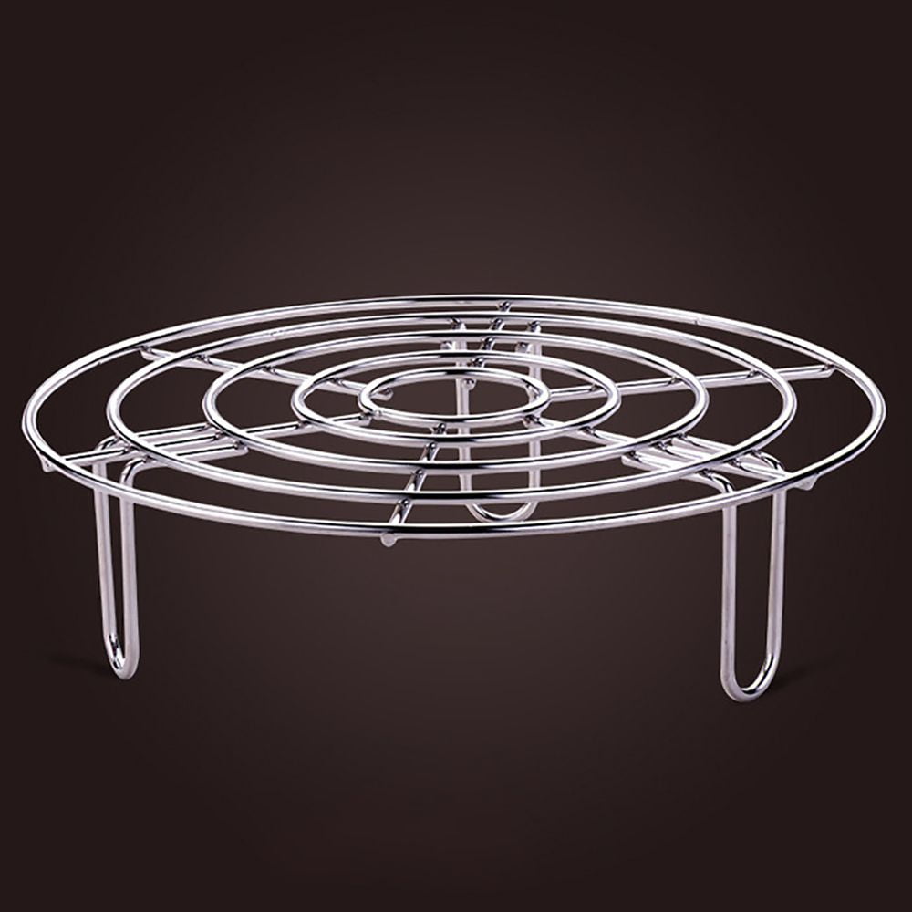 15.5-27.5cm Stainless Steel Steamer Rack Heavy Duty Round Durable Pot ...