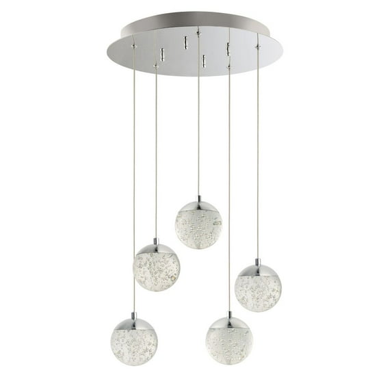 E24264-91PC ET2 Lighting Orb II - 15.5 Inch 25W 5 LED Pendant