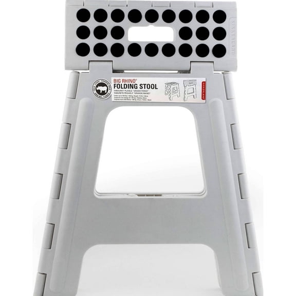 15.5'' Tall Folding Step Stool Gray