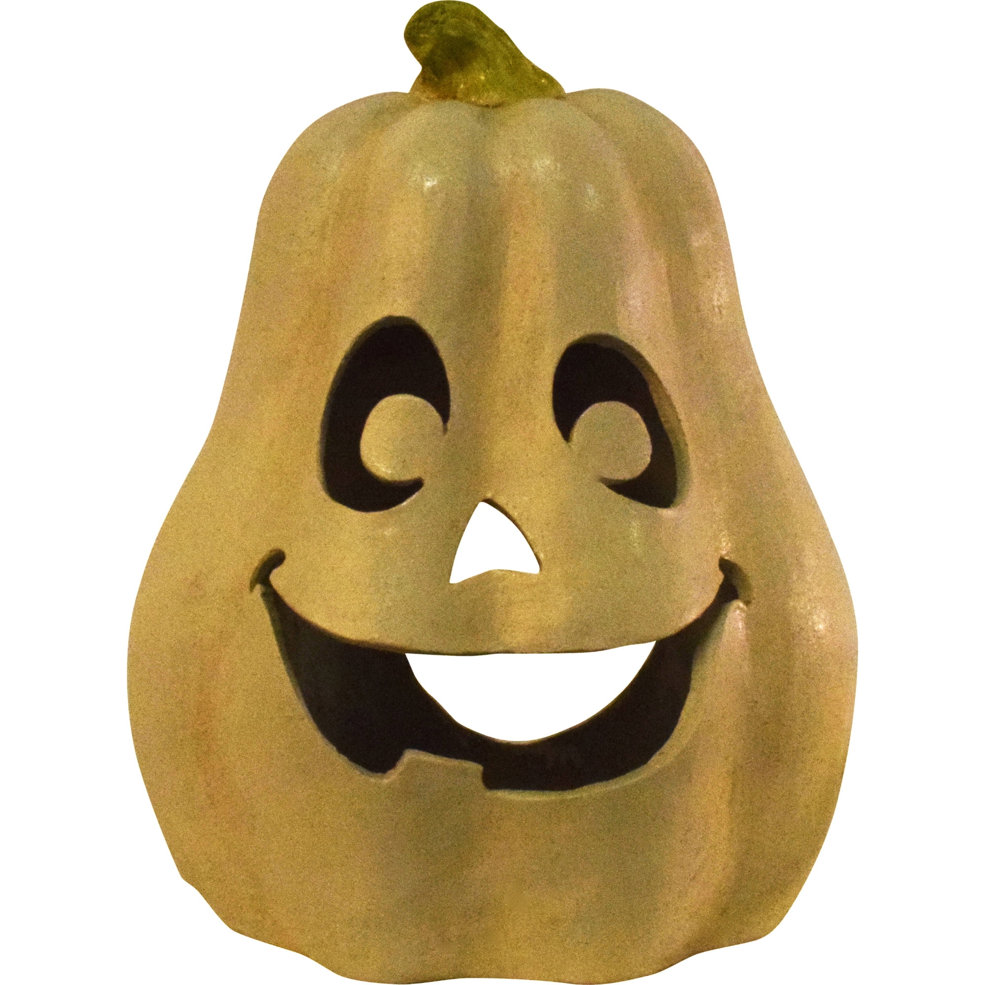 15.5" Tall Polyresin Halloween Luminary Orange Jack O' Lantern