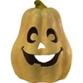 thumbnail image 1 of 15.5" Tall Polyresin Halloween Luminary Orange Jack O' Lantern, 1 of 2