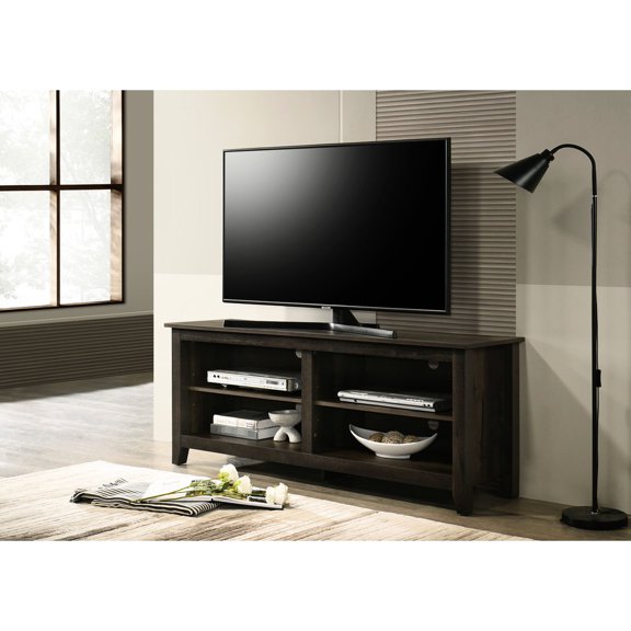 15.5-inch Deep Stand - Fit 50 - 59 inch TVs - Media Zone - Adjustable Shelf Feature