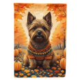 thumbnail image 1 of 15.5 x 11.25 in. Unisex Cairn Terrier Fall Garden Flag, 1 of 1
