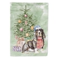 thumbnail image 1 of 15.5 x 11.25 in. Unisex Christmas Basset Hound No.2 Garden Flag, Multi Color, 1 of 1