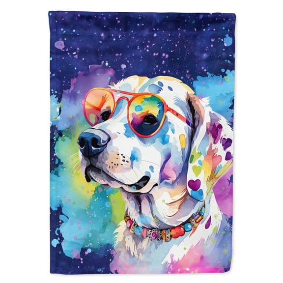 15.5 x 11.25 in. Unisex Hippie Dawg Garden Flag