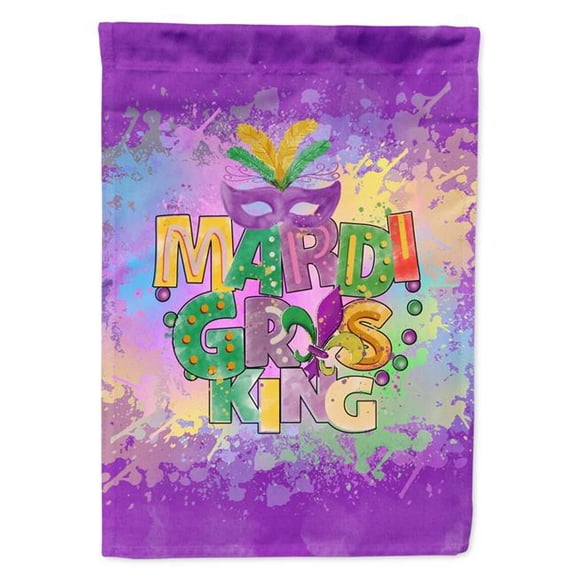 15.5 x 11.25 in. Unisex Mardi Gras King Garden Flag