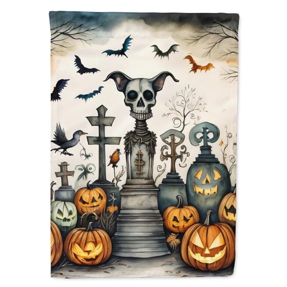 15.5 x 11.25 in. Unisex Pet Cemetery Spooky Halloween Garden Flag