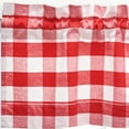 thumbnail image 1 of Franklin Red 100% Cotton Set of 2 Window Valances 15.5" x 72", 1 of 5