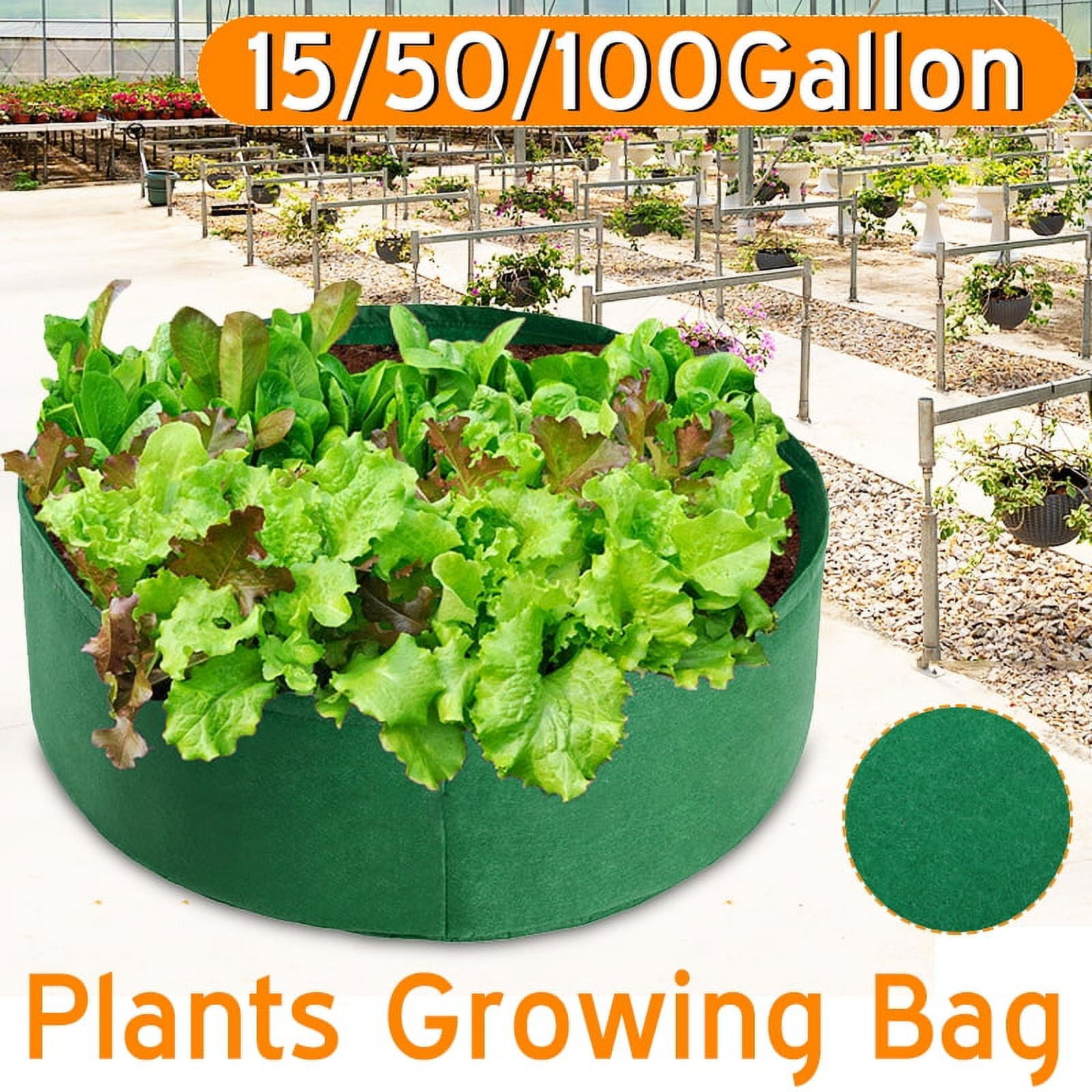 Max 10× Planting Grow Bags Fabric Raised Flower Bed Garden