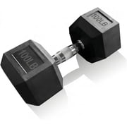 15-550LB Hex Dumbbell Set - Rubber Coated Heavy Duty Iron Weights, Multi-Size Options for Home Gym Strength Training & Muscle Building