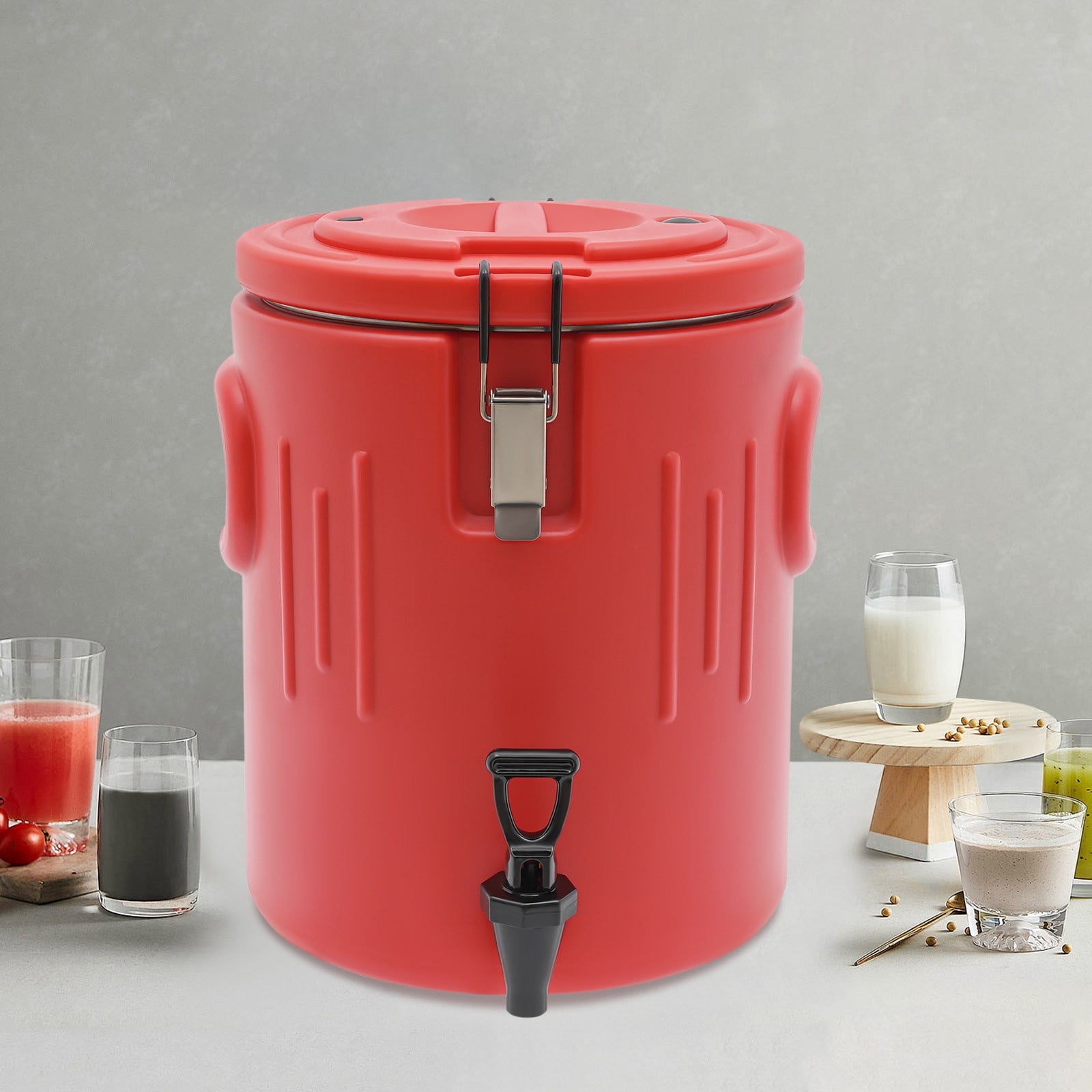 Insulated Beverage Containers, Insulated Bucket 15.5L 11.02*13.98in for Central Kitchens, Restaurants, Outdoor Banquets