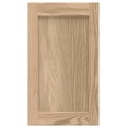 thumbnail image 1 of 15.5W x 29H Unfinished Oak Kitchen Cabinet Door Replacement, Shaker Style, 1 of 7