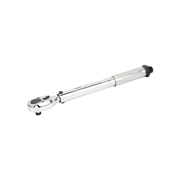 15.5in Drive Click Torque Wrench, 3/8 Preset Manual Spanner for Automotive Tire Repair, Precise Torque Setting Hand Tool for Vehicles Silver