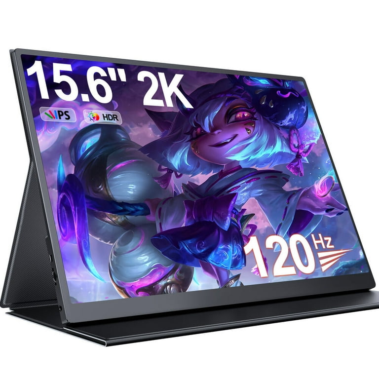 2K 120Hz Gaming Monitor 2*USB C Extend Portable Display for