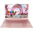 thumbnail image 1 of 15.6" Business Pink Laptop Computes Windows 11 Pro Office 2024 Meeting camera Intel Celeron N5095 16GB RAM 512GB SSD Lightweight Student Notebook PC Computer for Work, Backlit Keyboard WiFi5 BT 5.0, 1 of 8