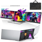 Livelect-m 15.6 Triple Laptop Screen Extender, Ultra-Slim IPS 1080P FHD Portable Monitor with Kickstand & 180  Rotation, Plug & Play for Windows/Mac/Android