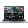 thumbnail image 1 of 15.6"FHD-Business-Laptop Computer Windows 11 AMD R5 3500U Processor Backlit Keyboard Fast Charging Fingerprint 32GB RAM 1TB SSD Stylish Practical Laptop for Work Study Life 1 Years Warranty, 1 of 9