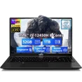 thumbnail image 1 of 15.6" FHD Business Windows 11 Laptop Computer 8 Cores Intel i5-12450H 32GB RAM 1TB SSD (Up to 4.4GHz) Backlit Keyboard Computer 100W Type C Fingerprint WiFi 6 Numpad for Home and Student Black, 1 of 8