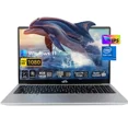 thumbnail image 1 of 15.6 FHD High-Performance Laptop Computer, Intel N100 Processor (Up to 3.4GHz), 16GB RAM, 512GB SSD, Backlit Keyboard, Fingerprint, WiFi 6, Win 11 (Silver), 1 of 9