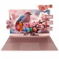 thumbnail image 1 of 15.6" Windonws 11 Pro Business Laptop Office 2024 16GB RAM 1TB SSD Backlit Keyboard fingerprint Intel Celeron N5095 Work Laptop Back to School Essentials for Students Rose Gold, 1 of 8