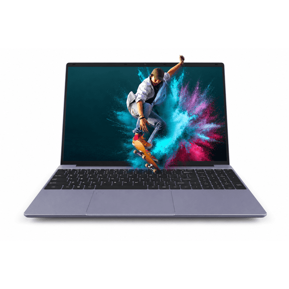 15.6" FHD Laptop Computer, 16GB RAM, 512GB SSD, AMD Ryzen 3 3250U Processor, IPS Display, Backlit Keyboard, Fingerprint Reader, WiFi, Bluetooth, Windows 11, Gray