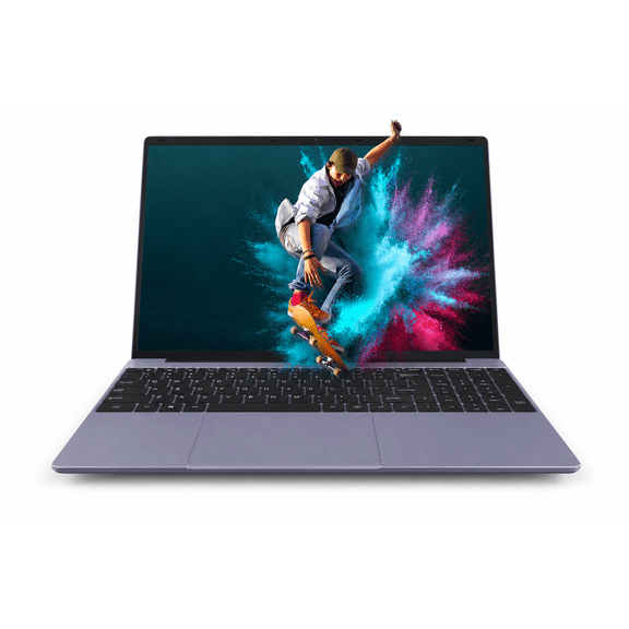 15.6" FHD Laptop Computer, 16GB RAM, 512GB SSD, AMD Ryzen 3 3250U Processor, IPS Display, Backlit Keyboard, Fingerprint Reader, WiFi, Bluetooth, Windows 11, Gray