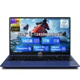 thumbnail image 1 of 15.6" FHD New Business Laptop Computer 8 Cores Intel i5-12450H 16GB RAM 1TB SSD (Beat i7-11800H, Up to 4.4GHz) Backlit Keyboard Computer 100W Type C Fingerprint WiFi 6 Numpad Windows 11 Blue, 1 of 9