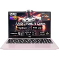 thumbnail image 1 of 15.6" FHD New Business Laptop Computer, AMD Ryzen 5 3500U, 16GB RAM, 1TB SSD, Windows 11, Backlit Keyboard, Fingerprint Reader, 65W PD, Lightweight Computer for Work and Student RoseGold, 1 of 8
