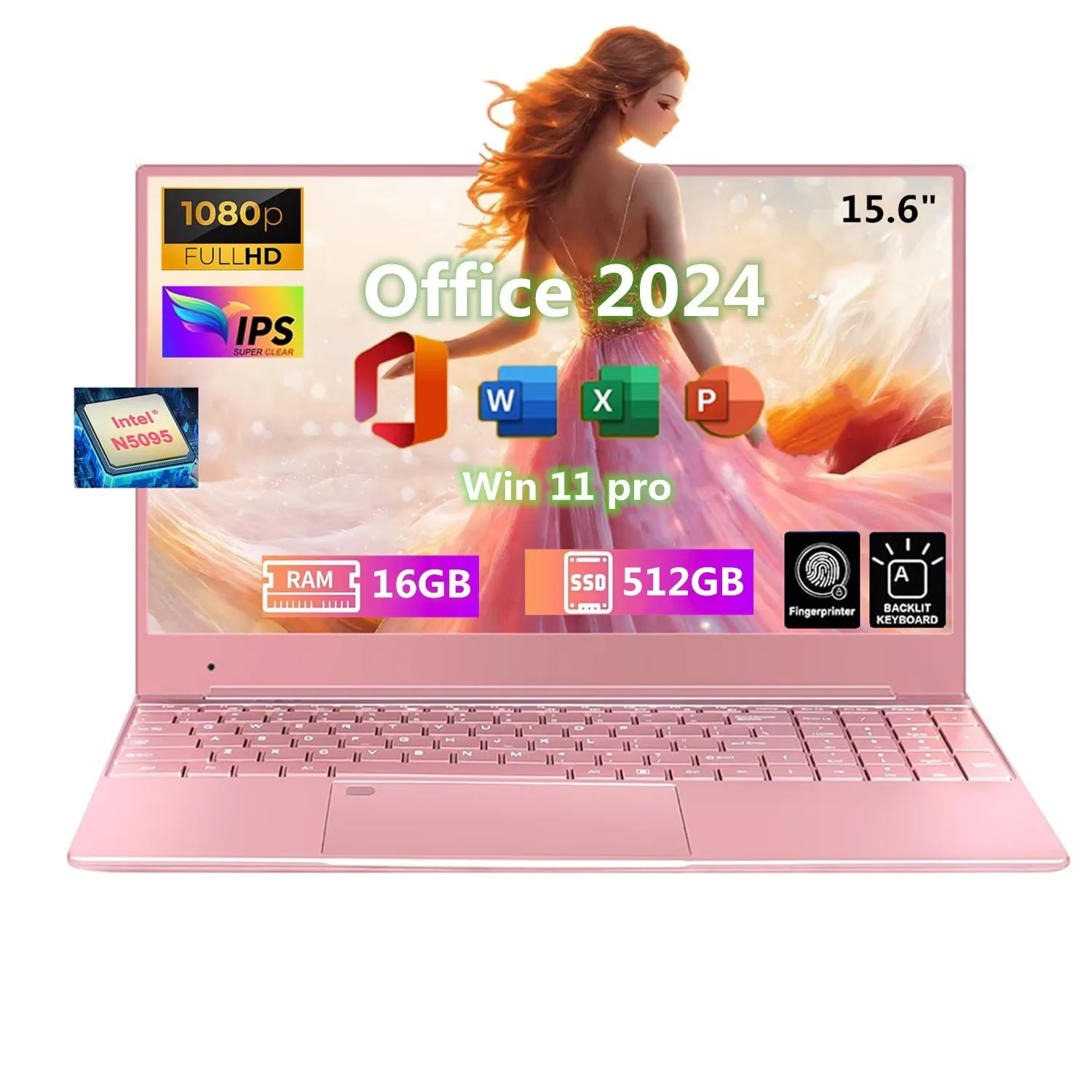 15-6-FHD-Pink-Laptop-Office-