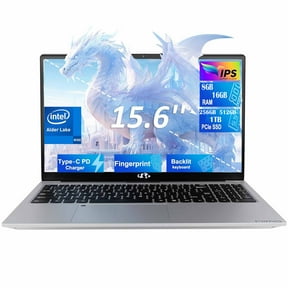 15.6 FHD Student Laptop Computer ,16GB RAM 512GB SSD, Backlit Keyboard, Fingerprint, Intel Pentium Quad-Core N100 (Beat to i3-1115G4, Up to 3.4GHz), 2 Years Warranty, Type C 65W Charger(Silver)