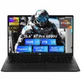 thumbnail image 1 of 15.6" Gaming Laptop 8 Cores AMD Ryzen 7 Pro 6850U 32GB LPDDR5 RAM 2TB SSD (Beat i7-1360P Up to 4.7GHz) AMD Radeon 680M GPU IPS FHD Computer with 100W Type-C Backlit Keyboard Fingerprint, 1 of 7