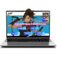 thumbnail image 1 of 15.6" IPS FHD Gaming Laptop, 6 Cores AMD Ryzen 5 6600H (Beat i7-1165G7 up to 4.5GHz) 32GB DDR5 RAM 1TB SSD 660M 6nm GPU-Computer with 100W Type-C Backlit Keyboard, Fingerprint Gray, 1 of 7