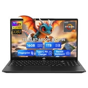 15.6" IPS FHD-Gaming-Laptop, 8 Cores AMD Ryzen 7 6800H 32GB DDR5 RAM 1TB SSD (Beat Intel i7-12700H Up to 4.7GHz) AMD Radeon 680M GPU-Computer with 100W Type-C Backlit Keyboard Fingerprint, Win 11 Pro