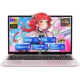 thumbnail image 1 of 15.6" IPS FHD-Gaming-Laptop, 8 Cores AMD Ryzen 7 6800H 32GB DDR5 RAM 1TB SSD (Beat i7-12700H, Up to 4.7GHz) AMD Radeon 680M GPU-Computer with 100W GaN Type-C Backlit Keyboard Fingerprint(pink）, 1 of 7