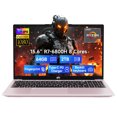 thumbnail image 1 of 15.6" IPS FHD-Gaming-Laptop, 8 Cores AMD Ryzen 7 6800H 64GB DDR5 RAM 2TB SSD (Beat Intel i7-12700H Up to 4.7GHz) AMD Radeon 680M GPU-Computer with 100W Type-C Backlit Keyboard Fingerprint, Win 11 Pro, 1 of 7