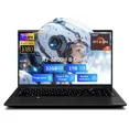 thumbnail image 1 of 15.6" IPS FHD Gaming Laptop 8 Cores AMD Ryzen 7 6800H(Beat Intel i7-12700H, Up to 4.7GHz) 32GB DDR5 RAM 1TB SSD AMD Radeon 680M GPU-Computer 100W Type-C Backlit Keyboard Fingerprint Black, 1 of 8