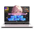 thumbnail image 1 of 15.6" IPS FHD Gaming Laptop, AMD 8 Cores Ryzen 7 7735HS (Beats i7-12650H Up to 4.75GHz) 32GB DDR5 RAM 1TB SSD AMD Radeon 680M GPU-Computer with 100W Type-C Backlit Keyboard Fingerprint, RoseGold, 1 of 7