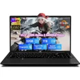 thumbnail image 1 of 15.6" IPS FHD Gaming Laptop, AMD Ryzen 5 6600H 6 Cores 32GB DDR5 RAM 1TB SSD (Beat i7-1165G7, Up to 4.5GHz) Radeon 660M GPU-Computer with 100W Type-C Backlit Keyboard Fingerprint Win 11 Black, 1 of 7