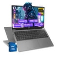 thumbnail image 1 of 17.3"Laptop-Computer 16GB RAM 1TB SSD 2025 Newest Student-Laptop Intel Pentium 6 Cores i3-1215U(Up to 4.40 GHz)) Business-Laptop with Backlit Keyboard Fingerprint 2 Years Warranty,Gray, 1 of 9