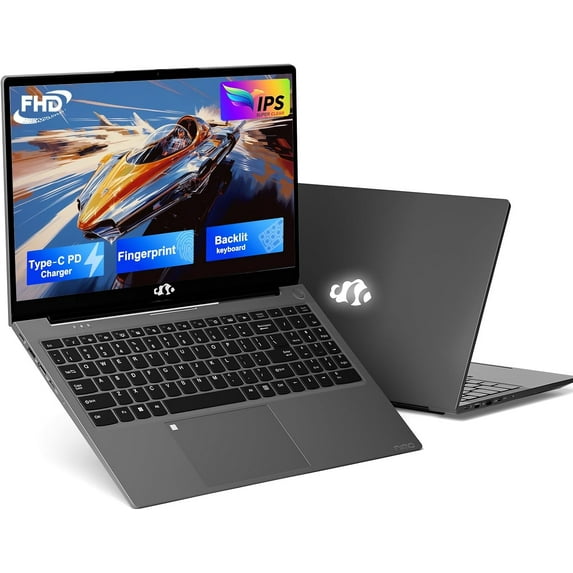 15.6 IPS-FHD-Laptop, 16GB RAM 1TB SSD Intel Pentium Quad Core N100, Backlit Keyboard Fingerprint (Beat to i3-1115G4 Up to 3.4GHz) Computer for Student-Home WiFi 6 BT5.2 Win 11 PRO