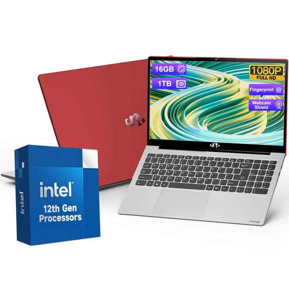 15.6 IPS-FHD-Laptop, 16GB RAM 1TB SSD Intel Pentium Quad Core N100, Backlit Keyboard Fingerprint (Beat to i3-1115G4 Up to 3.4GHz) Computer for Student-Home WiFi 6 BT5.2 Win 11 PRO