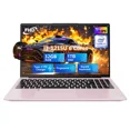 thumbnail image 1 of 15.6" IPS FHD Laptop, Intel 6 Core i3-1215U (Beat i5-1135G7, Up to 4.4GHz) 32GB RAM 1TB SSD Business Laptop Computer Fingerprint Backlit Keyboard 65W Type C Wi-Fi 6 Win 11 RoseGold, 1 of 6