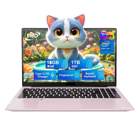 15.6 IPS FHD-Student-Laptop 16GB RAM 1TB SSD Intel Pentium Quad Core N100 Computer