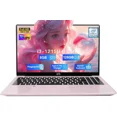 thumbnail image 1 of 15.6" IPS FHD-Student-Laptop, Intel 6 Cores I3-1215U 8GB RAM 128GB SSD (Beats i5-1135G7, Up to 4.4GHz) Computer with 65W Type C Backlit Keyboard Fingerprint, for Home and Business(Rose Gold）, 1 of 7