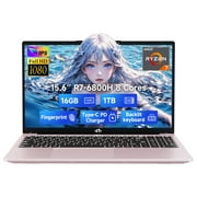15.6 IPS Laptop-Computer 16GB RAM 1TB SSD Pink 8 Cores AMD Ryzen7 6800H,2 Years Warranty(Beat Intel i7-12700H,Up to 4.7GHz) Gaming-Student-Laptop with Backlit Keyboard Fingerprint