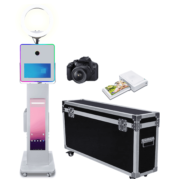 WideMeet DSLR LCD 15.6inchTouch Screen Portable Mirror Photo Booth Machine for Wedding Party Events